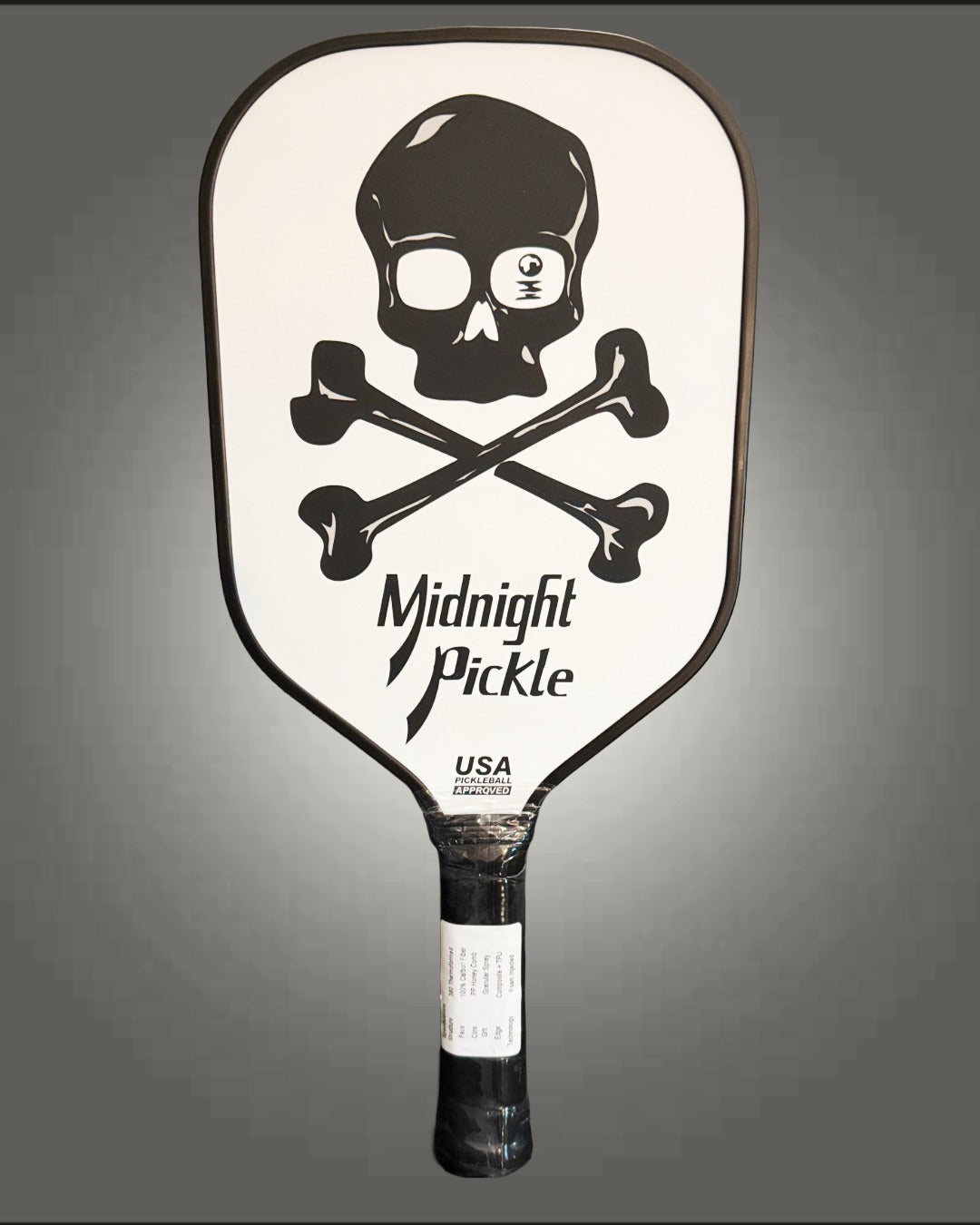 NEW 2026 Midnight ELITE - Honeycomb Core Pickle Paddle - White