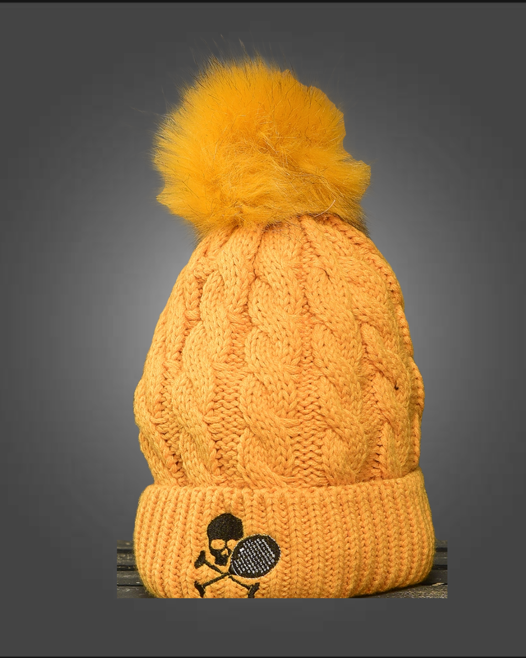 Midnight Plush Paddle Pom Pom hat - Multiple Colors
