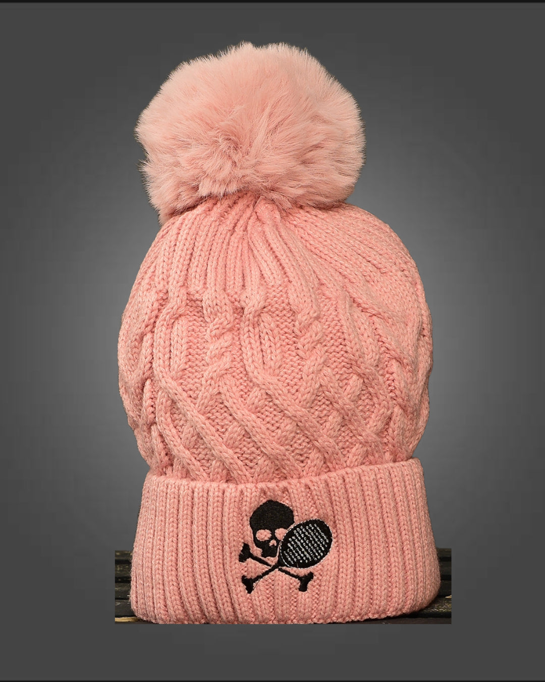 Midnight Plush Paddle Pom Pom hat - Multiple Colors