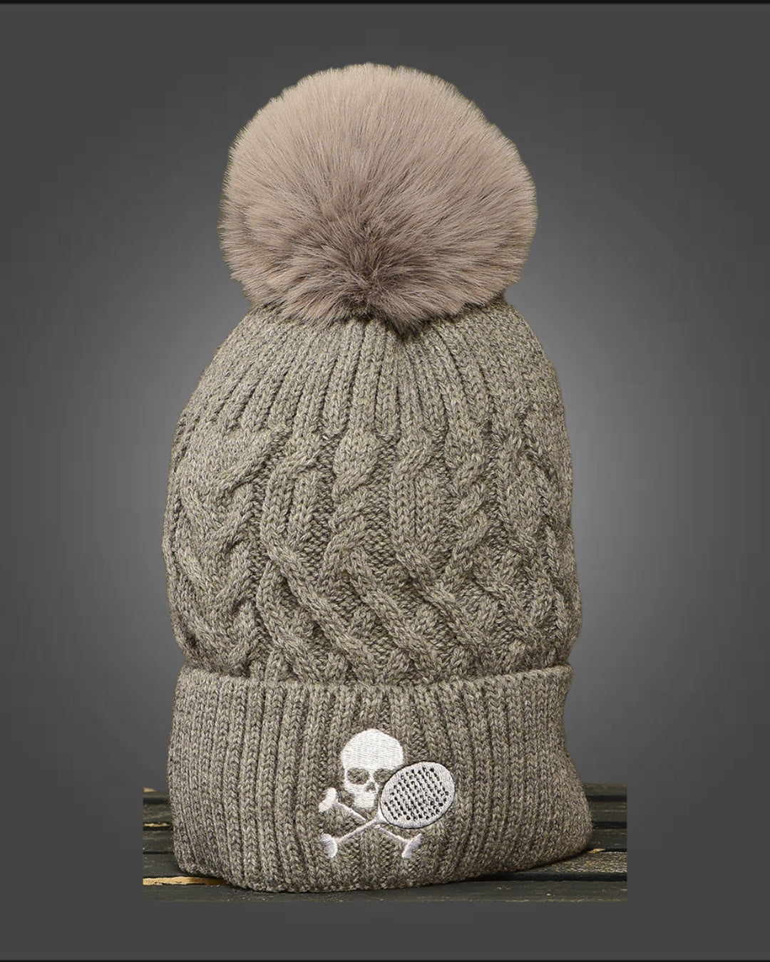 Midnight Plush Paddle Pom Pom hat - Multiple Colors