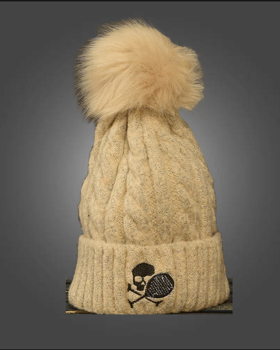 Midnight Plush Paddle Pom Pom hat - Multiple Colors