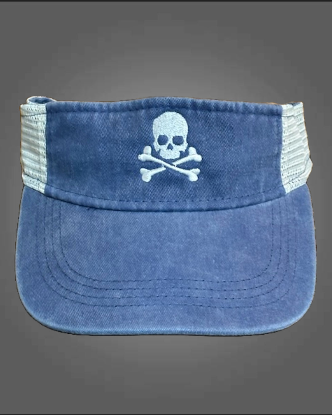 Midnight "SKULL N PADDLE" Fader Visor (multiple colors)